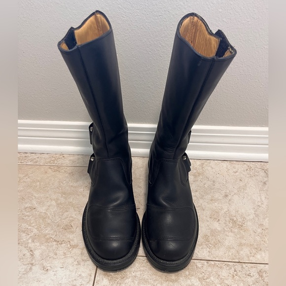 Chippewa Rally Black Leather Riding Boots Sz 7D Worn Twice - Picture 3 of 9